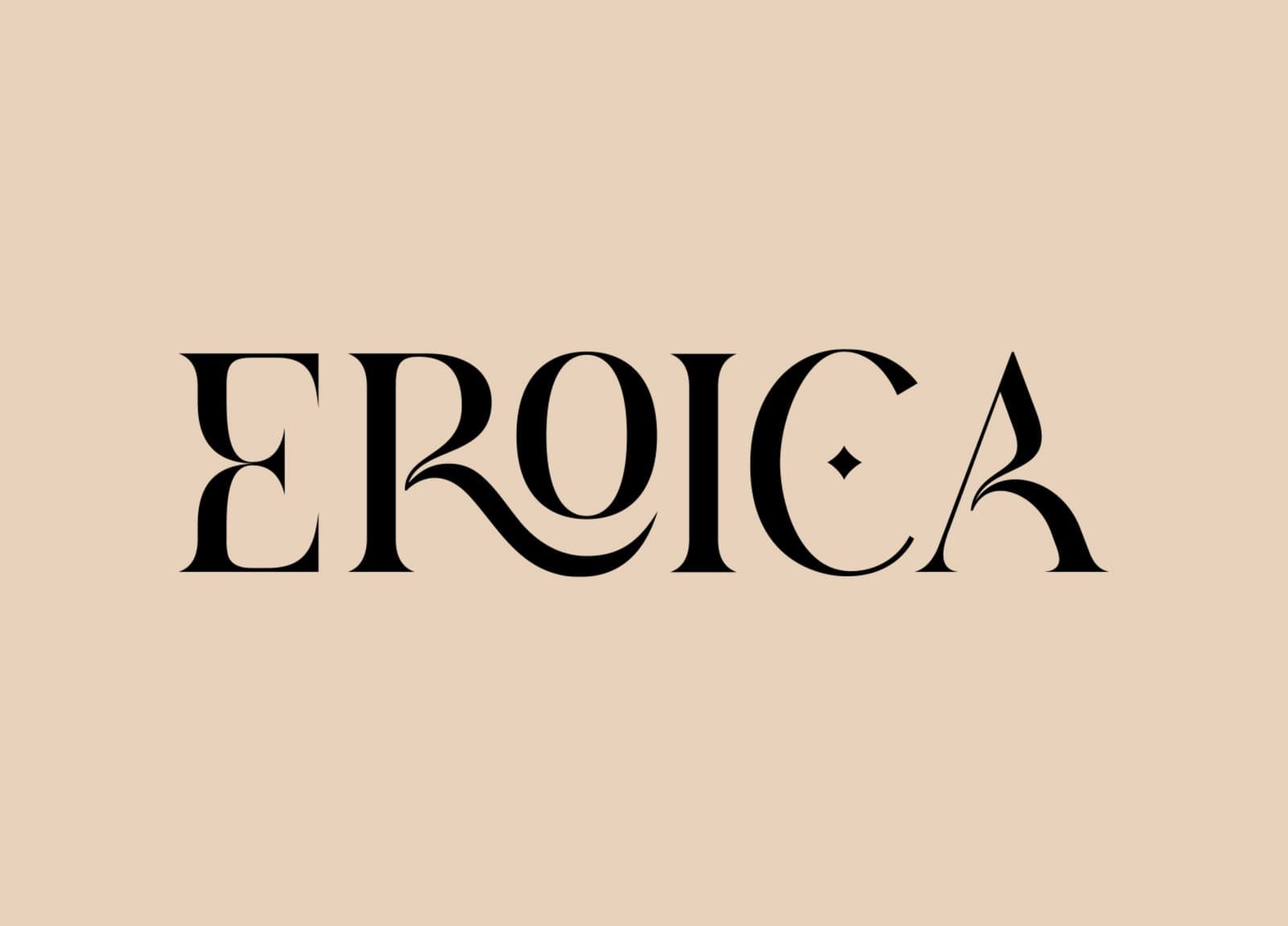 The Eroica wordmark — a high-contrast display serif