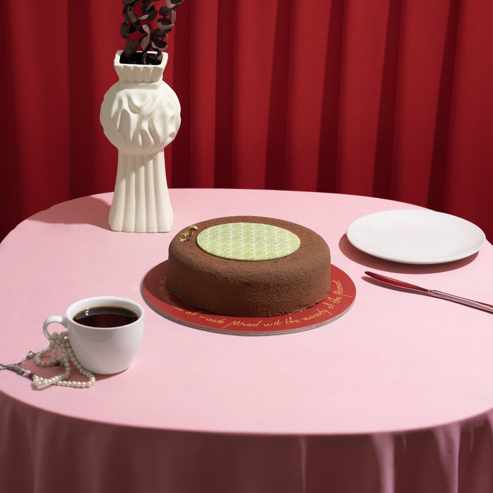 Signature cakes styled on editorial sets
